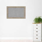 Amanti Art Silver Framed Magnetic Board 30x46 Large Vision Board for use with Magnets, 100% Metal Sheet to Display Items as Office Decor or for Home Organization in mudroom, Kitchen or Kids Room