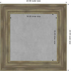 Amanti Art Grey Framed Magnetic Board 22x22 Small Vision Board for use with Magnets, 100% Metal Sheet to Display Items as Office Decor or for Home Organization in mudroom, Kitchen or Kids Room
