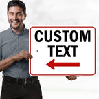 Custom Arrow,Custom Directional Sign, Left Arrow,18x24 Inches, Rust Free .063 Aluminum, Fade Resistant, Made in USA by My Sign Center