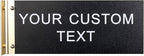Custom Double-Sided Corridor Sign Personalized Hallway Corridor Sign Door Flag Signs 4" x 10"