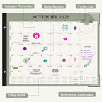 Gannyfer Desk Calendar 2026, Large 2026 Desk Calendar 22" x 17", Now - Dec 2026, 18 Monthly Academic Desktop Calendar with To-Do List and Notes, Plastic Cover, Thick Paper, 2026 Calendar for Planning and Organizing(6 Stickers)