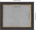 Amanti Art Black Framed Magnetic Board 21x25 Small Vision Board for use with Magnets, 100% Metal Sheet to Display Items as Office Decor or for Home Organization in mudroom, Kitchen or Kids Room