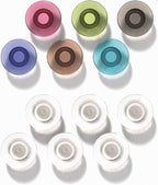 Quartet Strong Magnets, Glass Whiteboard, Dry Erase Board, Large, Assorted Colors, 12 Pack (85393)