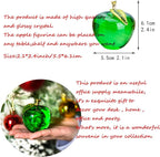 H&D Glaze Crystal Apple Paperweight Craft Decoration (green)