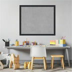 Amanti Art Black Framed Magnetic Board 22x26 Medium Vision Board for use with Magnets, 100% Metal Sheet to Display Items as Office Decor or for Home Organization in mudroom, Kitchen or Kids Room