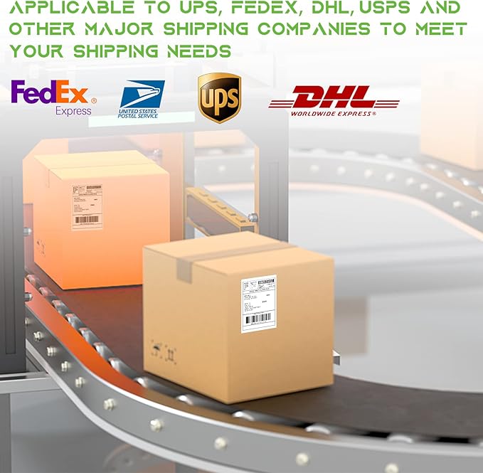 MFLABEL 4x6 Direct Thermal Shipping Labels - 100 Rolls of 450 Labels/Roll, Compatible with Zebra 2844/ZP450/ZP500/ZP505, USPS/FedEx/UPS/Amazon Shipping, Smudge-Resistant & Permanent Adhesive