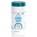 Juniper CLEAN, 4 Pack Hand Sanitizing Wipes, 300 Count Canister Disposable Hand Sanitizer Wipes, Fresh Scent, Lint Free & Durable