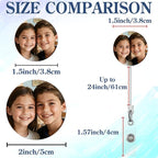 Custom Badge Reel Personalized Retractable ID Badge Holder with Your Photo Customized Photo Badge Reel for Nurse, Doctor, Teacher, Student, Office Worker Custom ID Badge Holder with Alligator Clip