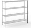 Regal Altair 18" Deep x 72" Wide x 64" Height Wire Shelving Kit | 4-Tier | NSF Commercial Storage Rack Unit