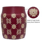 Zahari Home Decorative Trash Can for Bathroom, Office & Bedroom - 2.1 Gallons Stylish & Small Trash Can for Dorms, Desktop & Restroom - Chic Waste Basket for Compact Spaces, Elegant Rose