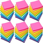 48 Pack 2400 Sheets Sticky Notes 3x3, 8 Colors Sticky Note Pads, Colored Sticky Notes Bulk Postits Notes for Office, School, and Home Supplies, 50 Sheets/pad