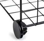 Amazon Basics Cube Wire Grid Stackable Storage Shelves, 6-Cube, 12.6"D x 26"W x 38"H, Black