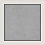 Amanti Art Silver Framed Magnetic Board 30x30 Medium Vision Board for use with Magnets, 100% Metal Sheet to Display Items as Office Decor or for Home Organization in mudroom, Kitchen or Kids Room