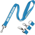 Wristband Bros Custom Lanyards For ID Badges, Keys & More | Add Text & Logos | Choose Your Attachment | Bulk Quantities For Events