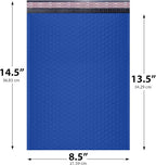 Royal Blue Poly Bubble Mailers 8.5x14.5 inch #3 | Self Seal Padded Envelopes | Cushioned Bubble Mailer | Usable Size 8.5x13.5 | WaterProof | Lightweight mailing Shipping Bags | 100 Pack Bulk