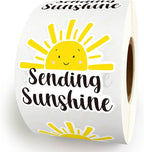 500pcs Sending Sunshine Roll, Sun Summer Stickers, Cute Happy Mail Envelopes, Boutique Handmade Packaging Gift Bags