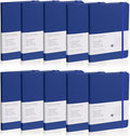 EMOMAS Lined Journal Notebook, 10Pack Hardcover Notebook for Men & Women – Journals for Writing, Work, School, Home & Daily Notes, 160 Pages – Medium A5, 5.7"x8", 100 gsm Thick Paper (Blue)