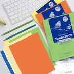 Cream Cardstock Paper, 110lb/199gsm Heavy Cardstock, Colored Multi-Purpose paper, 8.5" x 11" 100 Sheets (1 Reams) Computer Paper, Made in USA