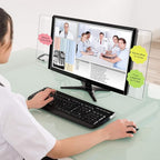 Zonon 12 Pieces Computer Monitor Notes Screen Monitor Memo Board Sticky Note Holder Message Board Computer Side Panel for Office Home Desktop Left and Right