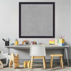 Amanti Art Black Framed Magnetic Board 27x27 Medium Vision Board for use with Magnets, 100% Metal Sheet to Display Items as Office Decor or for Home Organization in mudroom, Kitchen or Kids Room