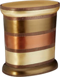 Zahari Home Decorative Trash Can for Bathroom, Office & Bedroom - 2.1 Gallons Stylish & Small Trash Can for Dorms, Desktop & Restroom - Chic Waste Basket for Compact Spaces, Contempo
