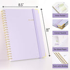 2026 Planner, Forvencer Calendar Planner Weekly and Monthly, Jan 2026-Dec 2026, 8.5" X 11", Hardcover Agenda Book, Daily Journal Organizer with Inner Pocket, Notebook for Office School, A4, Mint Green