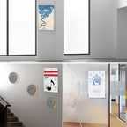 Dingelex Acrylic 8.5x11 Horizontal Sign Holder, Clear Plastic Wall Mount, 12 Pack, No Drilling, Landscape