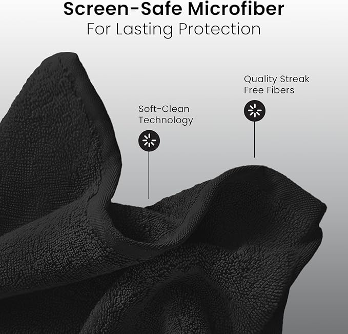 EVEO® Screen Cleaner Spray Kit (Streak-Free) TV Screen Cleaner for Smart TV, Lcd, LEd, Oled | Computer Screen Cleaner Spray and Wipe Microfiber Cloth - TV, Monitor, Laptop, iPad, Car - 6.7oz 1 Pack