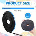 AmazingSpark Magnetic Tape Roll Thin Strips, 1/4 Inch x 33 Feet Magnetic Board Dividers Whiteboard Graphic Decorative Tape Marking Line for Classroom Office Art Accessories(Blue)