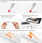 Shuttle Art 36 Colors Skin Tone&Hair Art Markers, Dual Tip Alcohol Based Marker Pen Set Contains 1 Blender 1 Carrying Case 1 Marker Pad Perfect for Kids & Adults Portrait,Comic, Anime, Manga