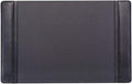 Dacasso Black Leather 22" x 14" Side Rails Desk Pad