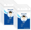 ABEYATH 10 Pack Extra Thick ID Card Name Badge Holder Heavy Duty Waterproof Clear Plastic PVC Vertical Sleeve Pocket Resealable
