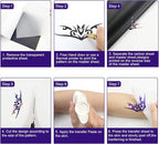 TATELF Tattoo Transfer Paper - 100 Sheets A4 Size Thermal Transfer Paper for Tattooing, 4 Layers Thermal Stencil Paper DIY Tattοο Thermal Tracing Paper for Tattoo Supplies
