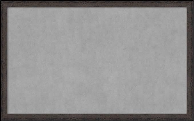 Amanti Art Black Framed Magnetic Board 27x43 Large Vision Board for use with Magnets, 100% Metal Sheet to Display Items as Office Decor or for Home Organization in mudroom, Kitchen or Kids Room
