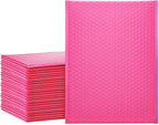 UCGOU Bubble Mailers 9.5x14.5 Inch Hot Pink 25 Pack Poly Padded Envelopes Large #4 Mailing Packages Opaque Packaging Postal Self Seal Adhesive Waterproof Boutique Shipping Bags for Clothes
