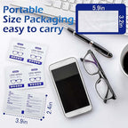 220 Lens Cleaning Wipes for Eyeglasses - Pre-moistened, Individually Wrapped | Scratch-Free, Streak-Free for Sunglasses, Camera Lenses, Phone Screens | Ideal for Home, Travel & Office