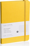 EMOMAS Lined Journal Notebook – Hardcover Notebook for Men & Women – Journals for Writing, Work, School, Home & Daily Notes, 160 Pages – Medium A5, 5.7"x8", 100 gsm Thick Paper (Bright Yellow)