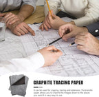 Beatifufu A4 Carbon Transfer Paper 100 Sheets One-Side Graphite Copying Tracing Paper for Art Drawing Pattern Transfer and Craft Projects