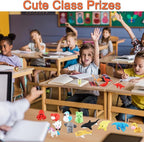 URSKYTOUS 80Pcs Animal Erasers Kids Desk Pets Pencil Erasers 3D Puzzle Eraser Bulk Fun Cute Mini Animal Eraser Toys for Classroom Rewards, Game Prizes, Treasure Box, Easter Egg Fillers