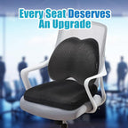 Office Chair Cushion - More Breathable Pressure Relief Seat Cushion with Hours Sitting on Gaming/Car/Wheelchair, Soft Extra-Dense Air Fiber for Orthopedic Coccyx, Sciatica & Hip Support