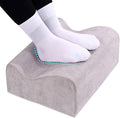 COMFelicify Foot Rest for Under Desk at Work, Ergonomic Under Desk Footrest with Washable Cover, Memory Foam Foot Stool for Office Chair & Gaming Chair, Back & Hip Pain Relief, Light Grey