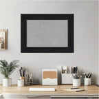 Amanti Art Black Framed Magnetic Board 17x23 Small Vision Board for use with Magnets, 100% Metal Sheet to Display Items as Office Decor or for Home Organization in mudroom, Kitchen or Kids Room