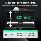 Mao Yeye [2 Pack] 22 Inch Computer Privacy Screen for 16:10 Aspect Ratio Widescreen Monitor, Eye Protection Anti Glare Blue Light Computer Monitor Privacy Filter, Removable 22 in Protector Film
