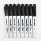cloudriver Black Permanent Markers Fine Tip, 60 Packs Permanent Markers Bulk, Quick Drying & Fade Resistant, Permanent Marker Set Works on Plastic,Wood,Stone,Metal and Glass for Doodling, Marking