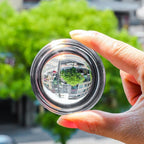 SWTHONY 2pcs 3.1inch Crystal Dome Magnifying Paperweight, Reading Magnifier Glass Paper Weights for Outdoor Events, Office Desk