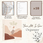 Lanpn End of Life Binder - 8.5x11, Final Wishes & Estate Document Folder with 8 Dividers & 10 Letter Size Binder Pockets, Death Planner Organizer, When I Die Journal Before Death Life Plan Book