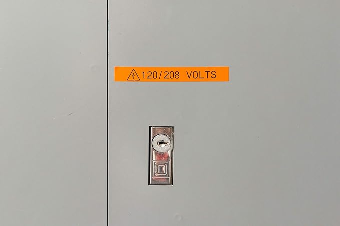 Brady Authentic (M21-375-595-OR) All-Weather Vinyl Label for Indoor/Outdoor ID, Lab and Equipment Labeling, Black on Orange- For M210, M210-LAB, M211, BMP21-PLUS and BMP21-LAB Printers, .375" W, 21' L