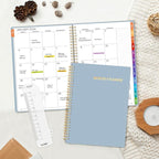SUNEE 2026-2027 Planner - 24 Months (Jan 2026 - Dec 2027) - 7"x10" Monthly Spreads & Yearly Planner, Gray Blue