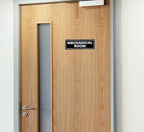 Mechanical Room Sign – Equipment Room Sign, Premium Durable Acrylic Material, Super Strong Self-Adhesive, Quick Installation, Suitable For Home And Business (9 × 3 Inches, Black)