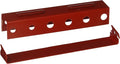 Wall Control Screwdriver Holder Bracket Slotted Metal Pegboard Accessory Slotted Tool Board - Red